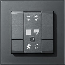 Laden Sie das Bild in den Galerie-Viewer, Homematic IP Smart Home Wandtaster HmIP-WRC6-A - 6-fach, anthrazit
