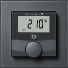 Laden Sie das Bild in den Galerie-Viewer, Homematic IP Smart Home Wandthermostat HmIP-WTH-A anthrazit
