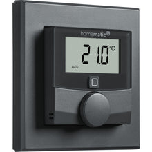 Laden Sie das Bild in den Galerie-Viewer, Homematic IP Smart Home Wandthermostat HmIP-WTH-A anthrazit
