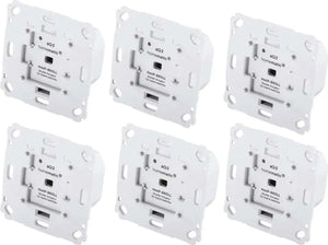 6 Stück Homematic Rollladenaktor für Markenschalter HmIP-BROLL-2 (VE6)